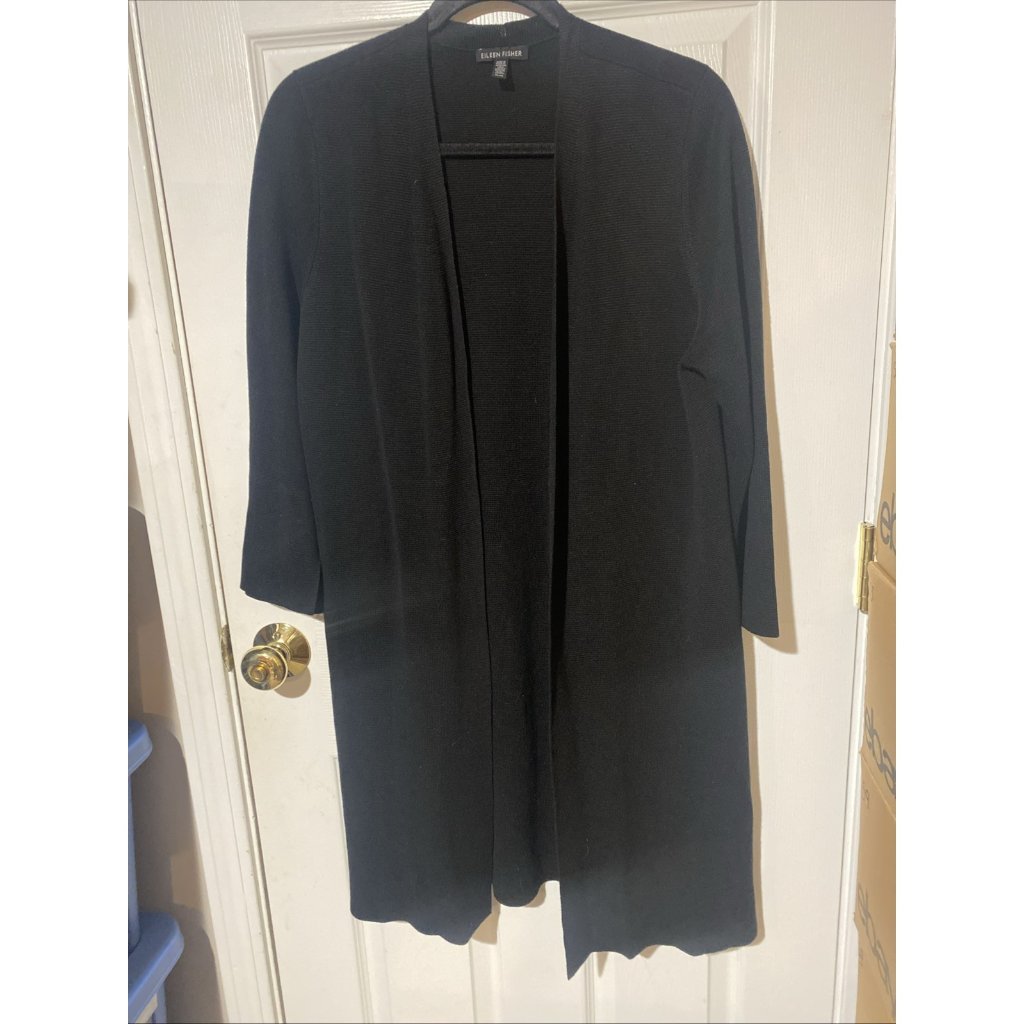 Eileen Fisher Tencel & Silk Open Front Cardigan Women's Size: M